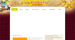Desktop Screenshot of gardenleebuffet.com